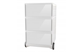 easyBox caisson rangement mobile 3 tiroirs grand volume horizontal