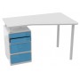 Bureau plumier bleu